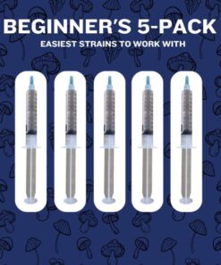 Beginner 5-Pack Spore Syringes